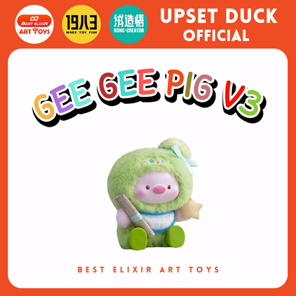 Gee Gee Pig V3 พวงกุญแจหมู ของแท้พร้อมส่งจากไทย 1จุ่ม[ยกBoxกดสั่ง6จุ่ม] น้องหมู กล่องสุ่ม กล่องจุ่ม Upset duck official